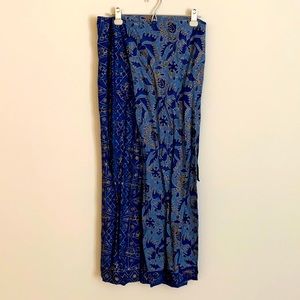 Women’s wrap around skirt and top